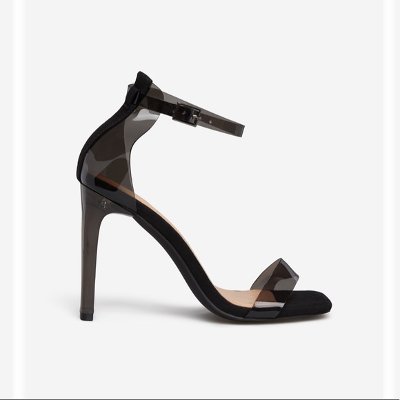 Smoke black strap heel never worn - Picture 4 of 5